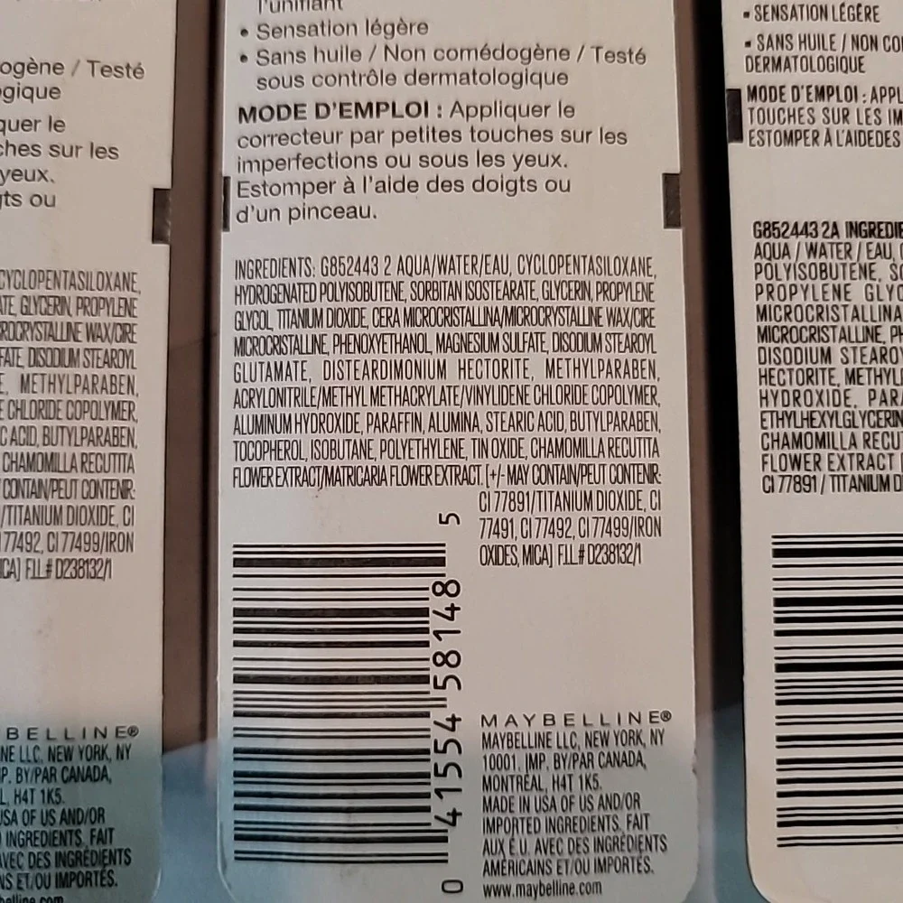 Lot of 3 | Maybelline Fit Me Liquid Concealer #70 Dark Coffee NEW Sealed Makeup‎